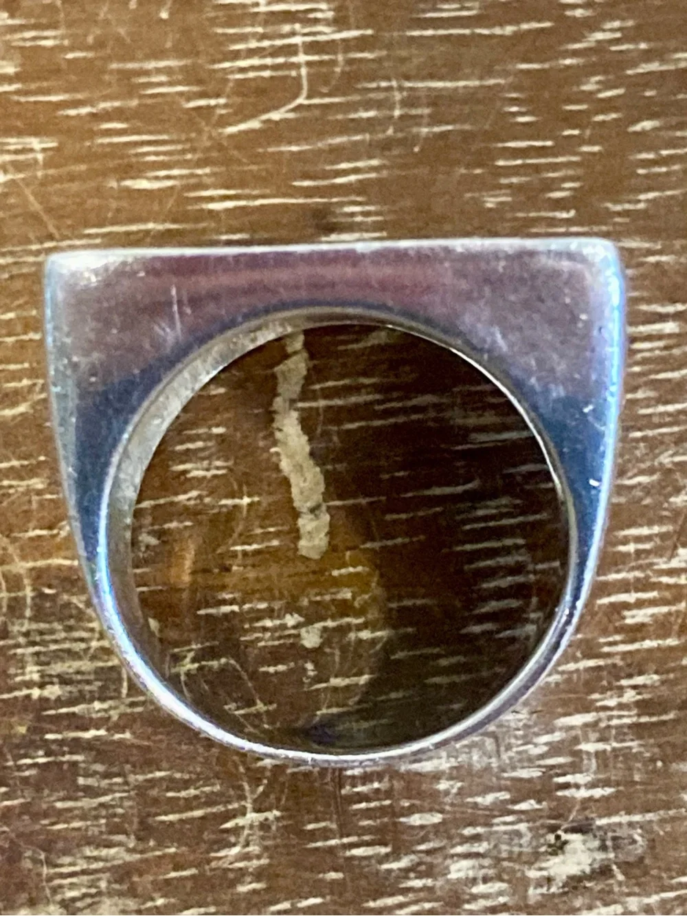 Sterling Silver Modernist Square Ring SX 925 Thai Size 8